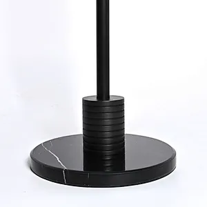 Simple conical pleated fabric lampshade bronze finish table lamp