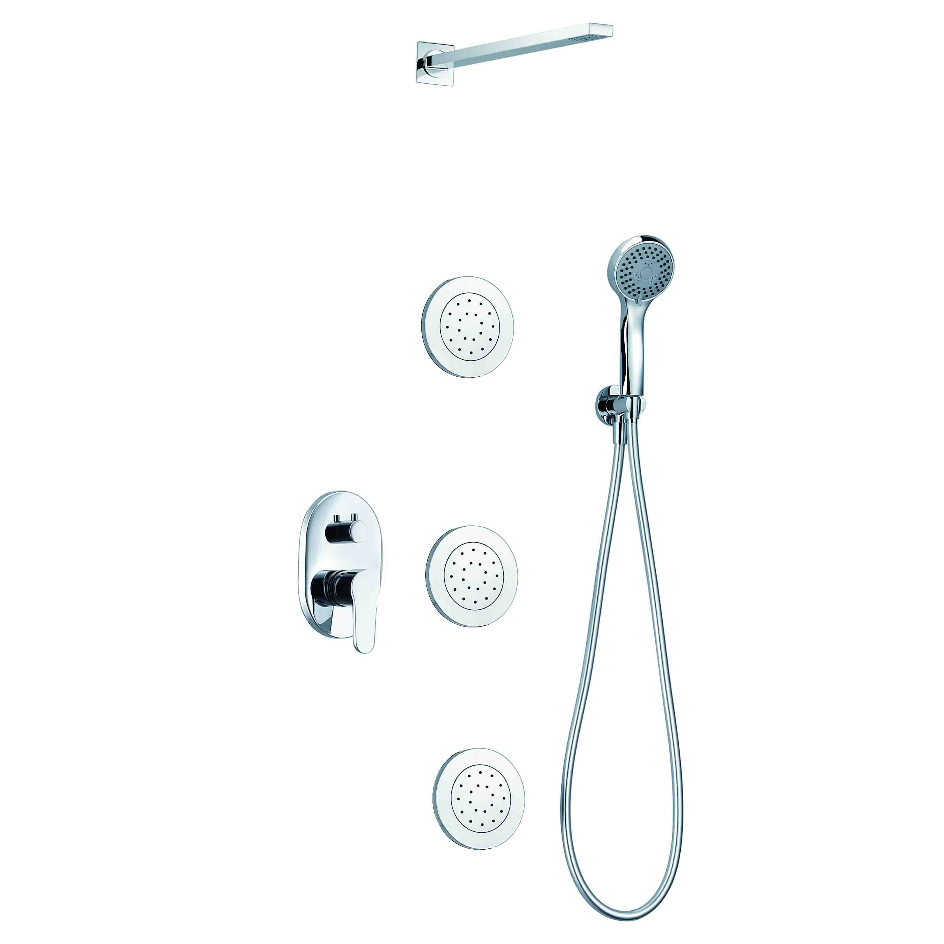rain shower set shower apray jets shower columb black shower column shower column bathroom In Wall Shower Set