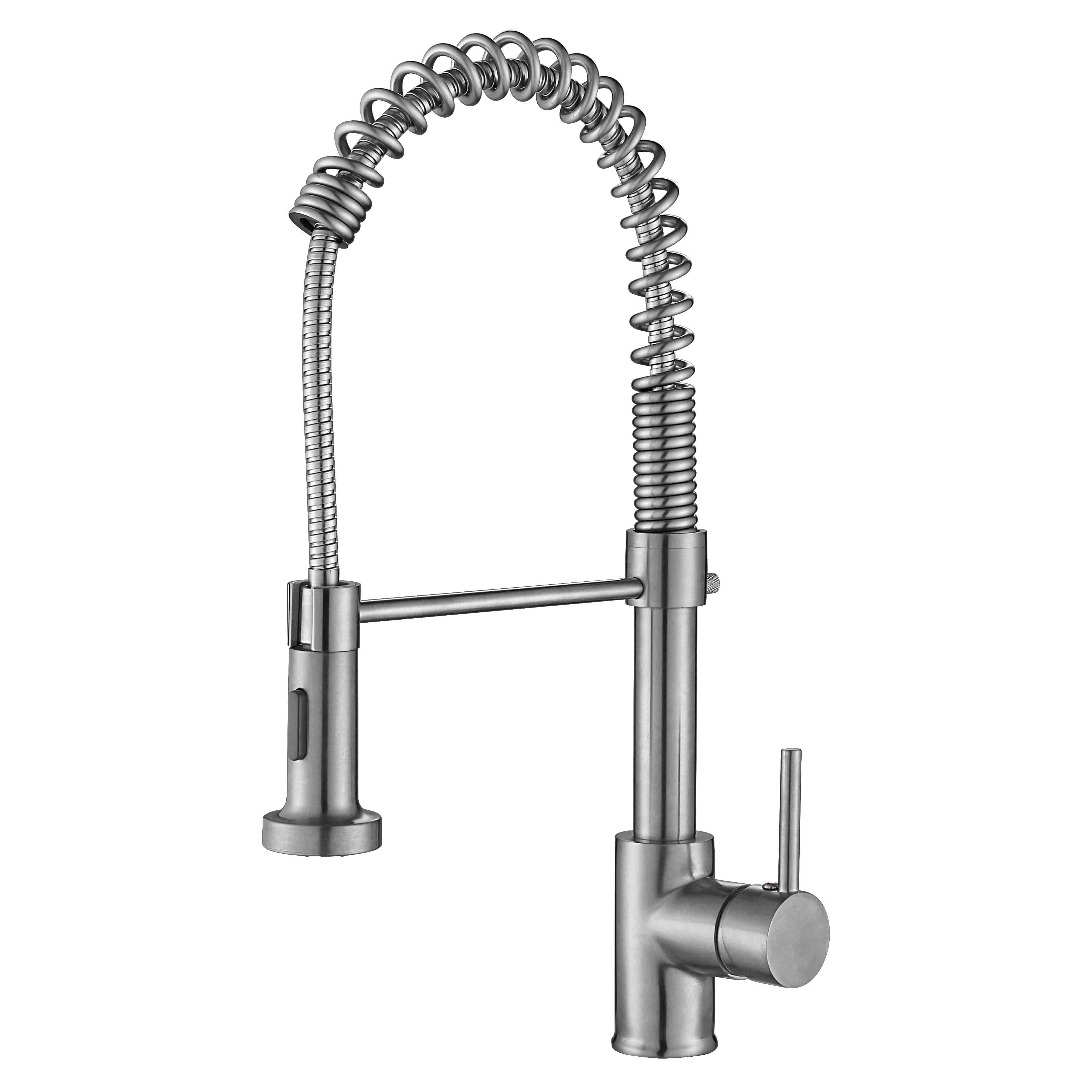 Kitchen Faucet mounted, kitchen faucet full out spring holder stainless steel, kitchen faucet water filter