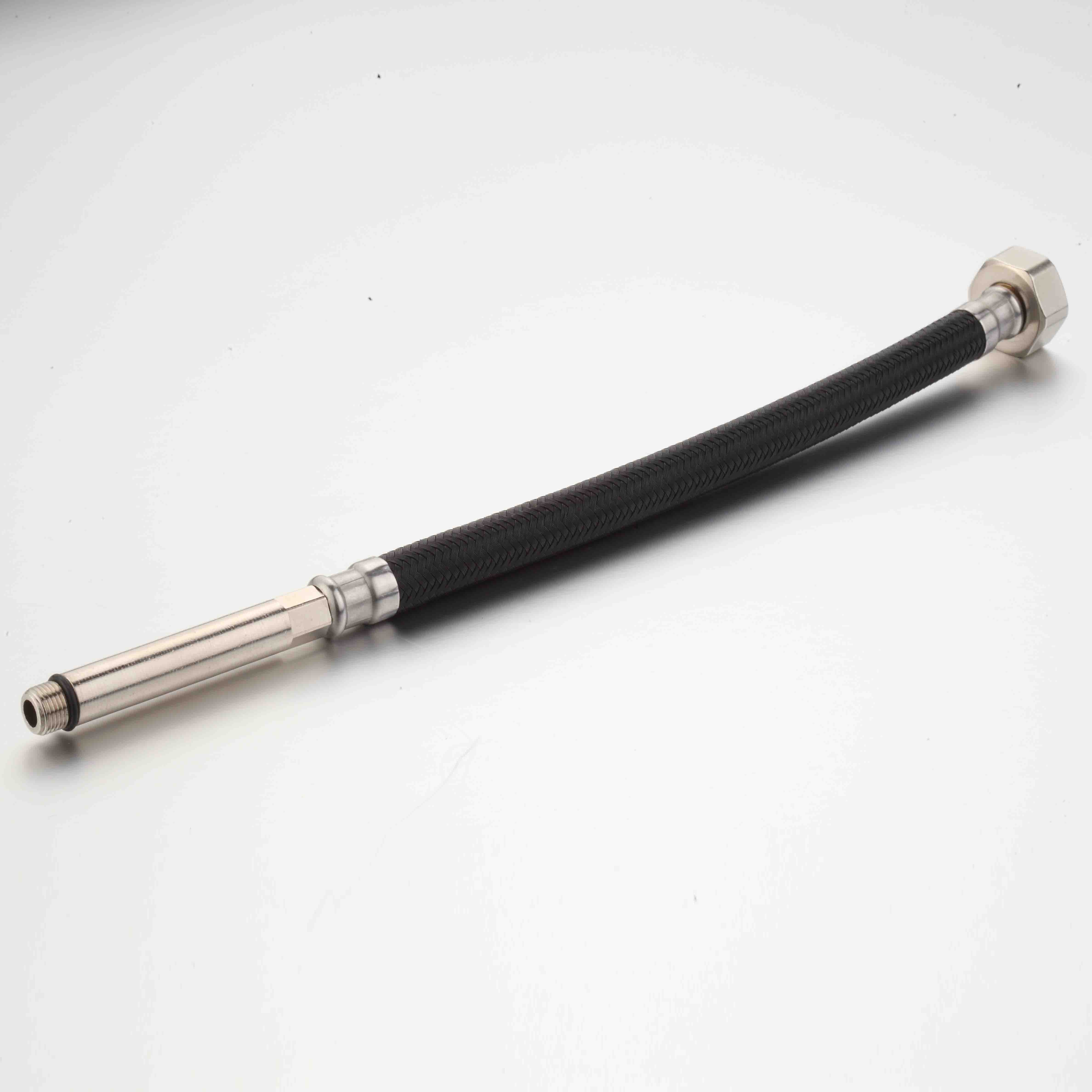 braided hose for washing machine braided copper pipe braided hydraulic hose black nylon and M10 nut, stainless steel hose production line stainless steel hose clamp american Mesh Tube