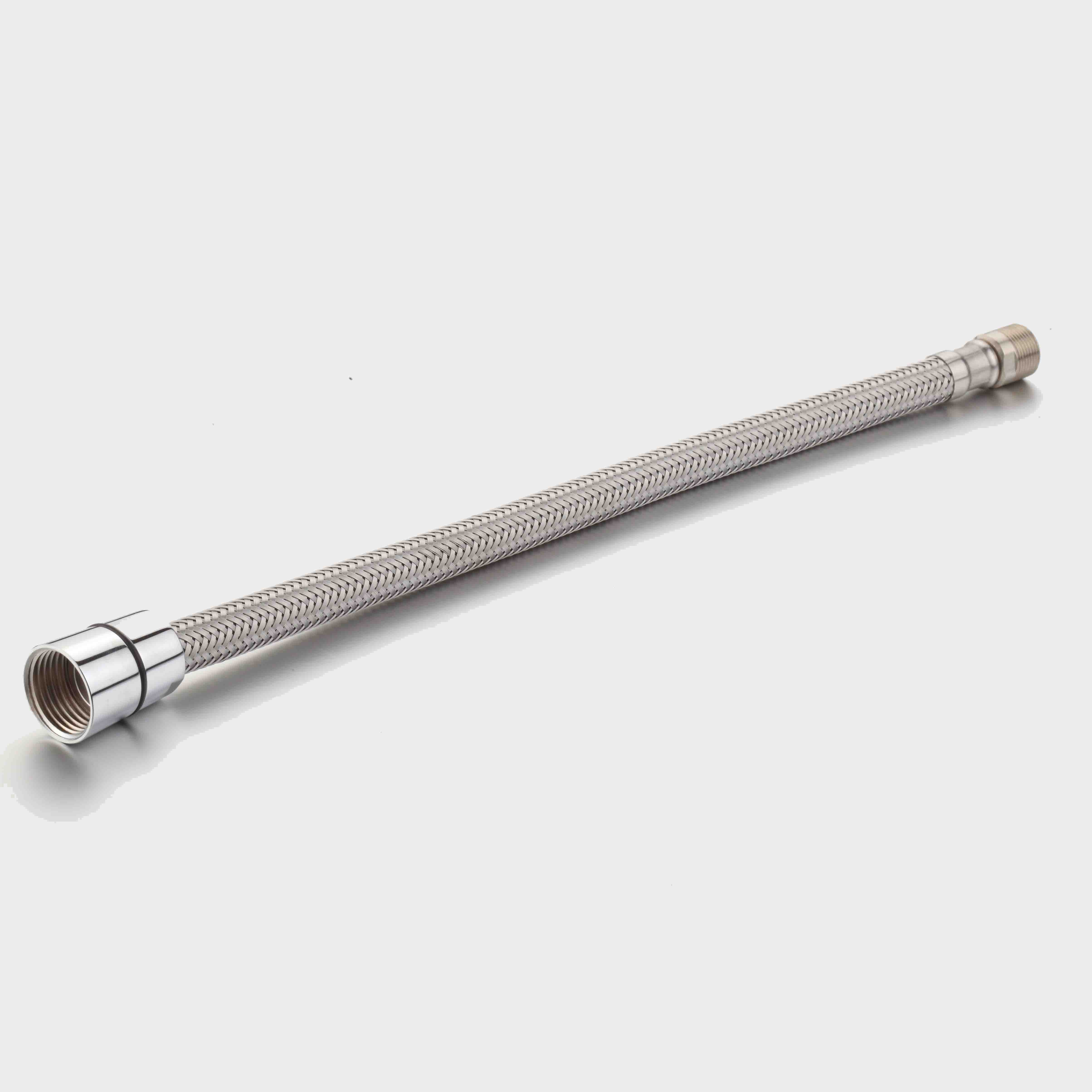 braided hose for hot water heater, braided gas pipe, braided leader hose, one nut with conical,braided hose flexible braided hose pipe