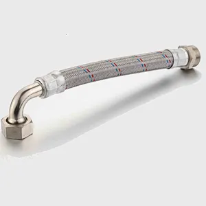 flexible steel braided hose s.s. braided hose pipe mesh pipe sink hose connector set tube connector brass