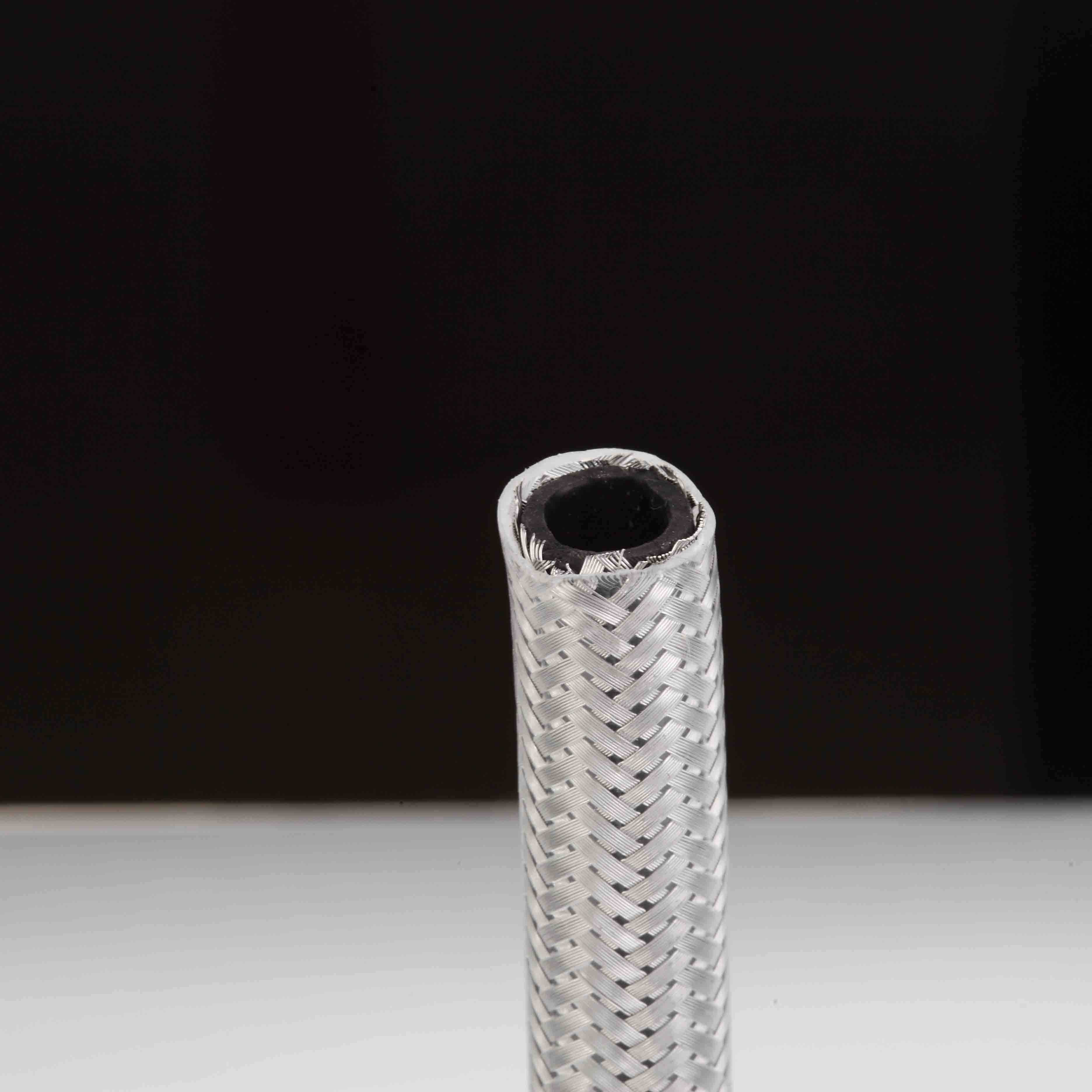 braided hose fittings braided 1/2 hose braided flex pipe mesh tubing stainless steel hose nipple
