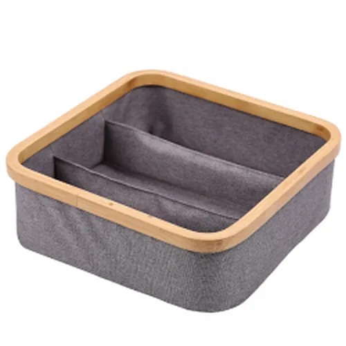 Bamboo Square Rim Storage basket