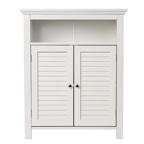 Shelved Floor Cabinet with 2 Shutter-Door