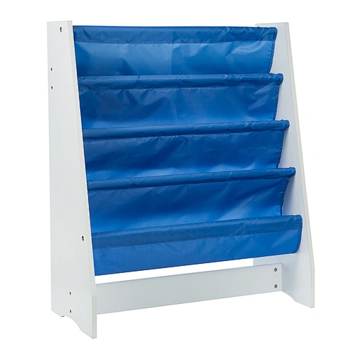 Morden design 5 tier  toy book storage shelf with fabric