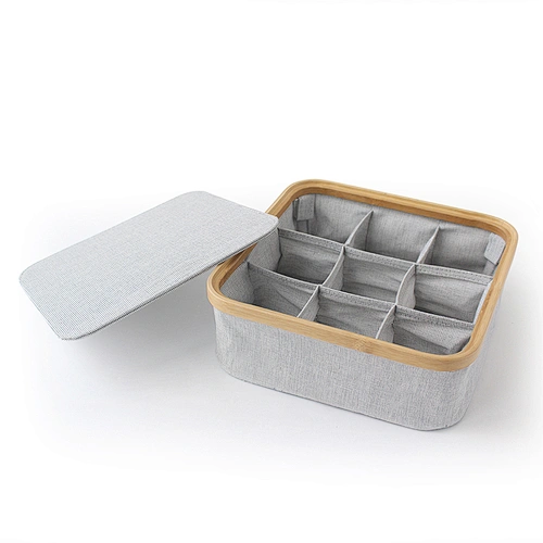 Bamboo Separating Storage Boxes