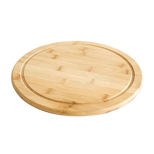 Customized Bamboo Pizza  Wooden Natural Material Dinner Plate