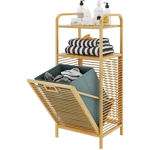 Bamboo Laundry Hamper Basket for Storage