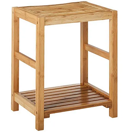 Bathroom Natural Bamboo Shower Seat