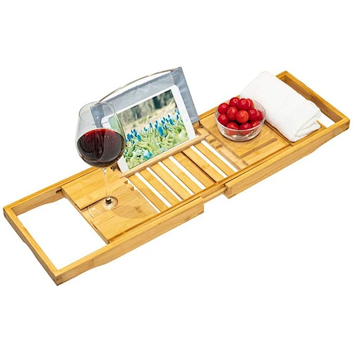 Bamboo Bathtub Tray Caddy
