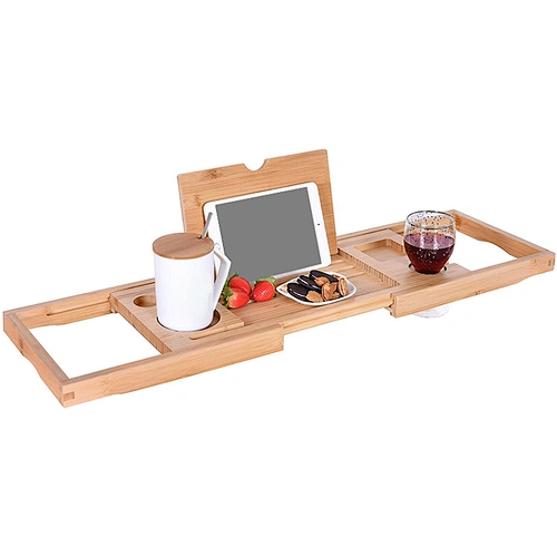 Bamboo Bathtub Tray Set