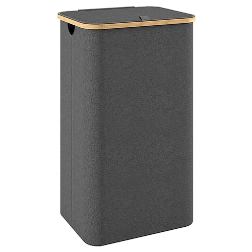 Bamboo Laundry Basket Collapsible Storage Folding Hampers