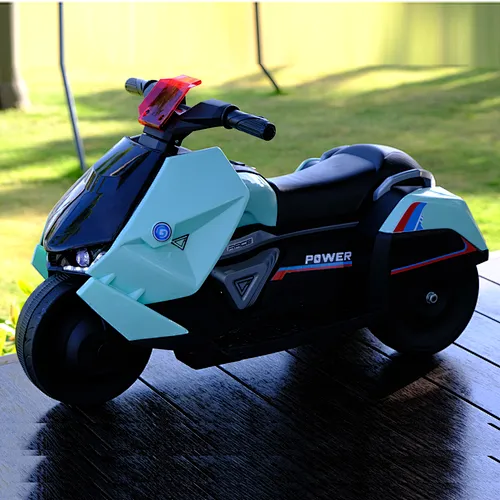 Electric motorcycle for children with early education function‚ one-touch start/flashing lights/music.