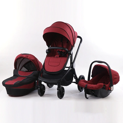 Baby stroller Two way sitting and lying portable folding high landscape newborn 3 in 1 baby stroller