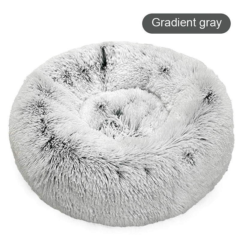 Factory supply Anti-slip Long Fur Removable Calming Anti-Anxiety Pet Soft Dog cat Beds