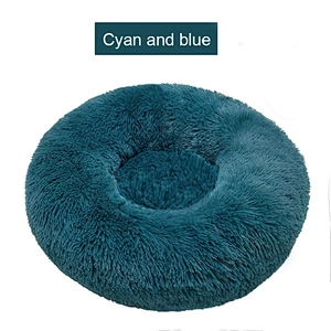 Factory supply Anti-slip Long Fur Removable Calming Anti-Anxiety Pet Soft Dog cat Beds