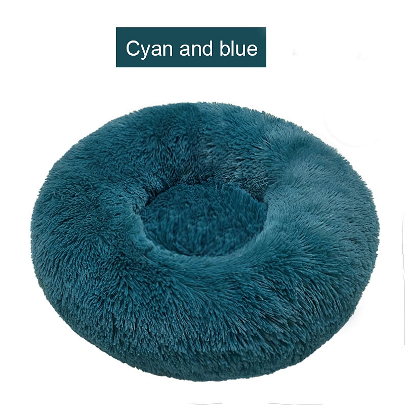 Factory supply Anti-slip Long Fur Removable Calming Anti-Anxiety Pet Soft Dog cat Beds