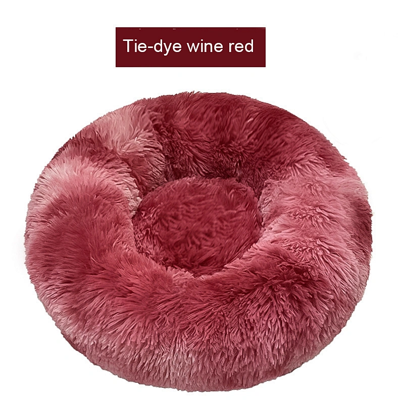 Factory supply Anti-slip Long Fur Removable Calming Anti-Anxiety Pet Soft Dog cat Beds