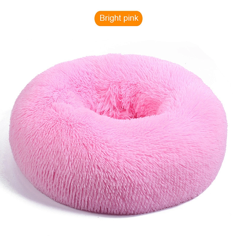 Wholesale Custom Luxury Warm Soft Plush Comfortable Pet cat Dog Bed for Sleeping Winter Pet Supplies