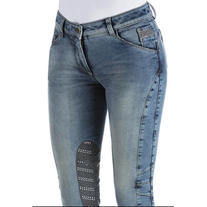 Denim horse riding pants women riding wear pants equestrian
