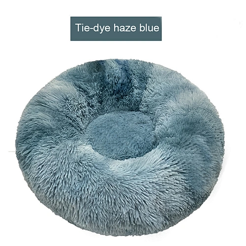 Hot Sale Popular Durable Many Colors Custom Color Available Autumn Winter Thickened Plush Donut Pet Bed for Cat Res