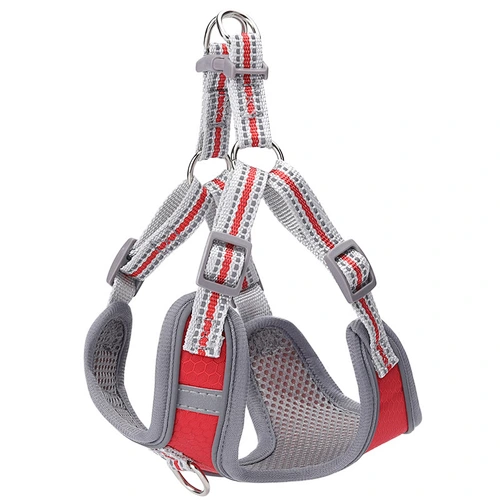 Custom High End Pet Dog Reversible Harness Reflective Dog Harness with dog leash