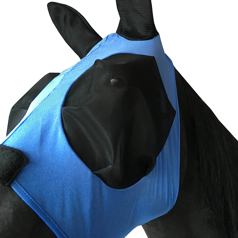 Comfortable lightweight fly mask horse mesh masks smooth stretchy horse face cover