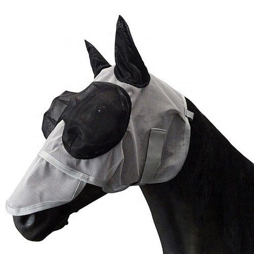Horse fly mask with ears nose protection full face