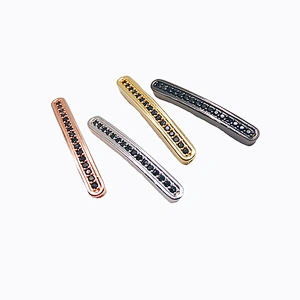Cubic Zirconia Brass Curved Tube Beads Earrings Making Material Findings & Components Bracelet Accessories  For Jewelry Findings