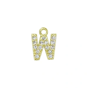 Micro Pave Pendants pave charms Bracelet diy earring charming part Bracelet Accessories Pendant letter charms for jewelry making