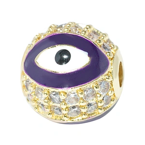 spacers jewelry parts beads accessories cz beads round spacer beads for jewelry making micro pave spacer diy jewelri charming