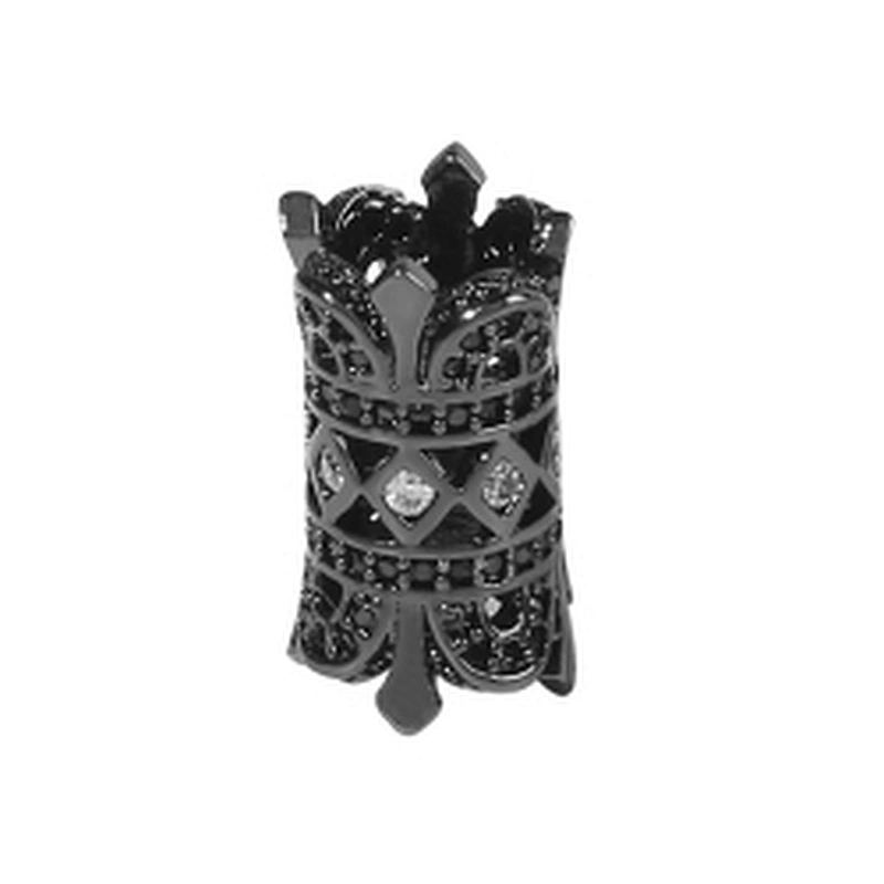CZ Beads Earring Findings Jewelry Making Supplies Flower Pave Tube Beads Jewelry Tube Beads Components Jewelry Making
