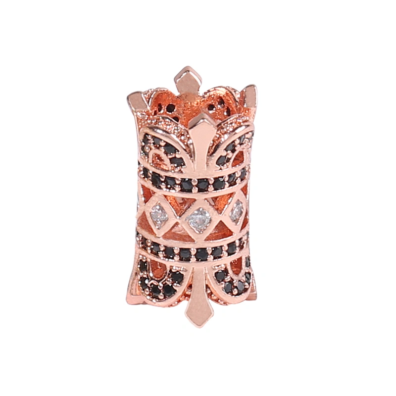 CZ Beads Earring Findings Jewelry Making Supplies Flower Pave Tube Beads Jewelry Tube Beads Components Jewelry Making