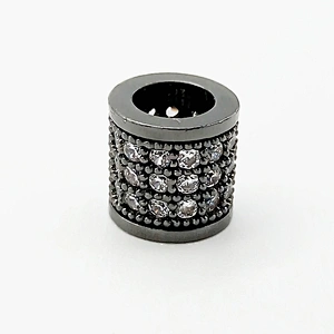 Big Hole Beads Jewelry Making Supplies Copper Tube Beads   CZ Beads  Jewelry Making Materials  Brass Spacers  For Jewelry Making