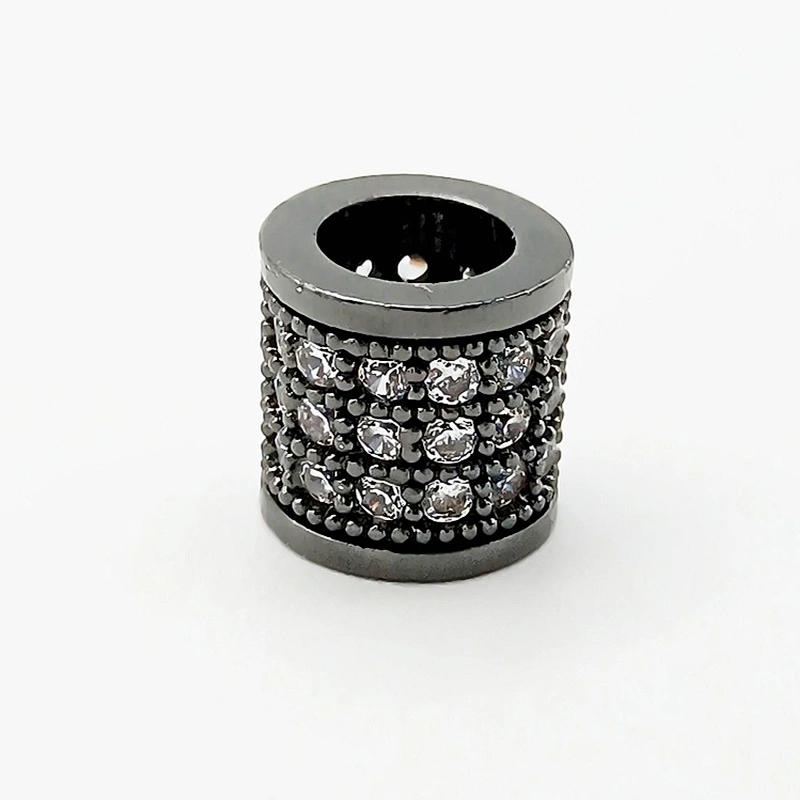 Big Hole Beads Jewelry Making Supplies Copper Tube Beads   CZ Beads  Jewelry Making Materials  Brass Spacers  For Jewelry Making