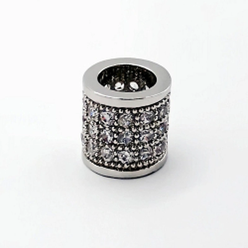 Big Hole Beads Jewelry Making Supplies Copper Tube Beads   CZ Beads  Jewelry Making Materials  Brass Spacers  For Jewelry Making