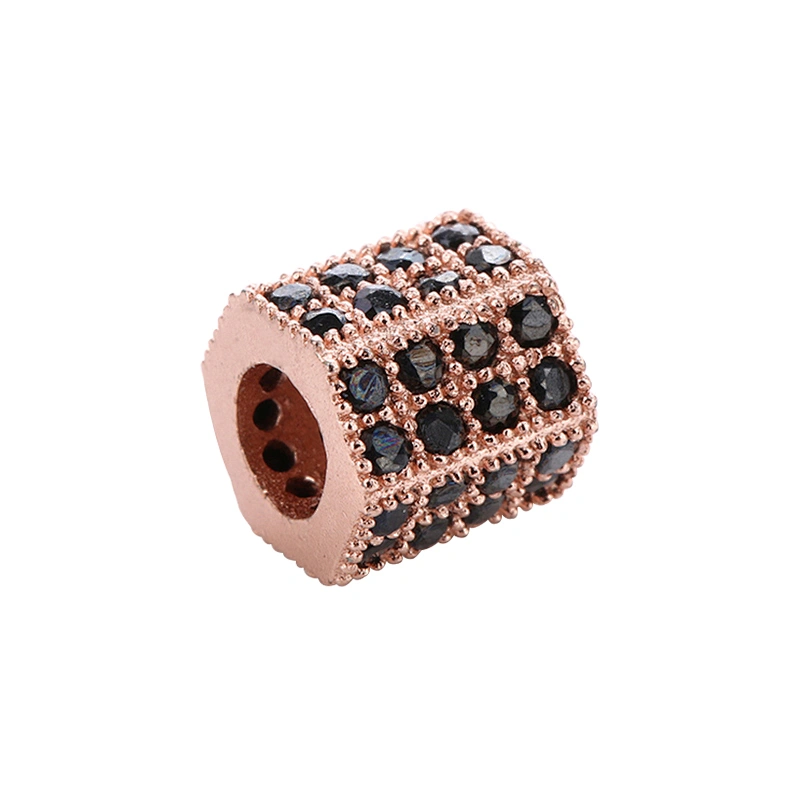 Cubic Jewelry Parts  Beads Spacer Bracelet Polygon Large Hole Beads Necklace Beads DIY Jewelry Charms Charms For Jewelry Making