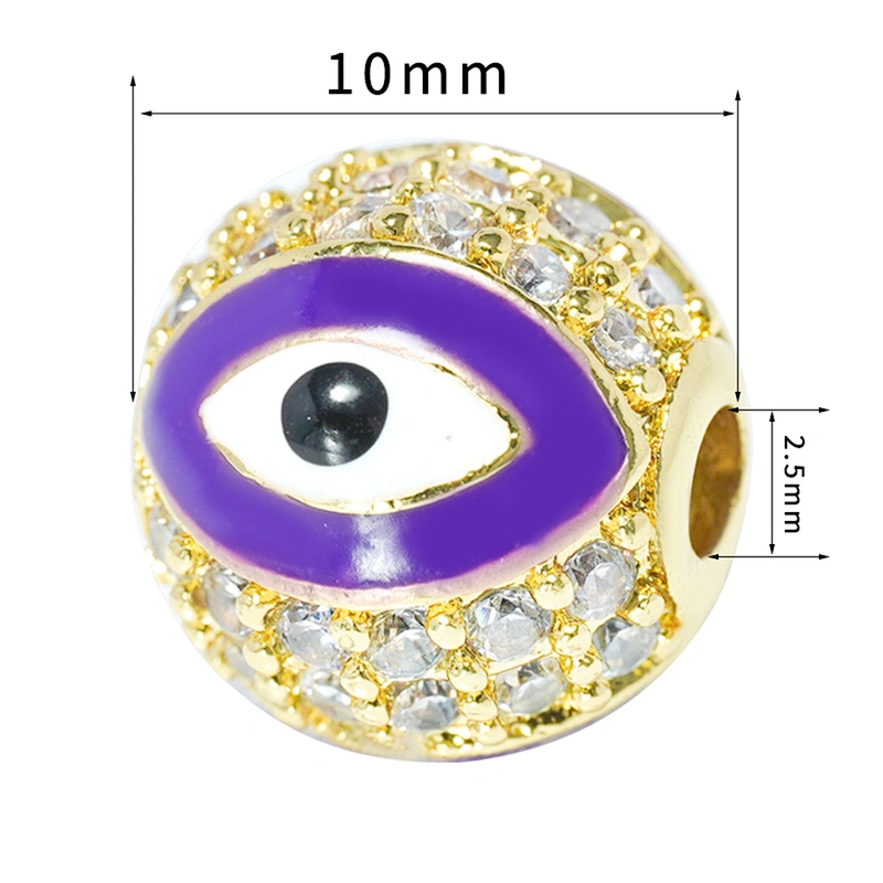 spacers jewelry parts beads accessories cz beads round spacer beads for jewelry making micro pave spacer diy jewelri charming