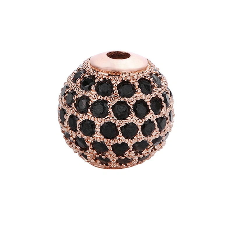 10mm DIY CZ Beads Micro Pave Spacers Cubic Zirconia Jewelry Wholesalers  Accessories Round Beads For Jewelry Bracelet Making