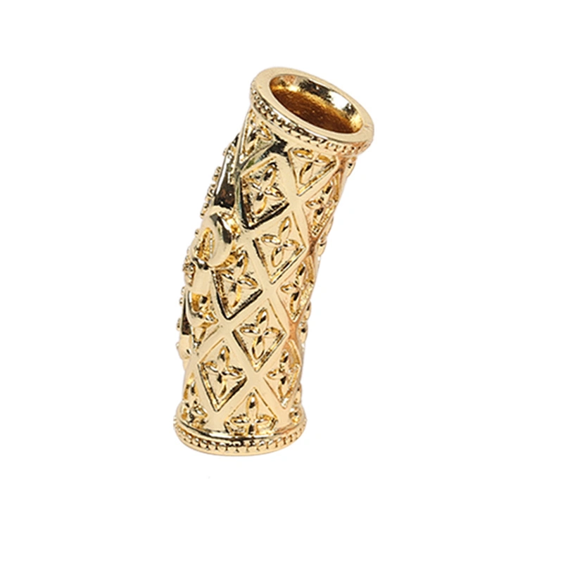 Brass Iris Curved Pave Tube Beads Bracelet Cross Charms Micro Pave Connectors Tube Beads Earring Components For Jewelry Making