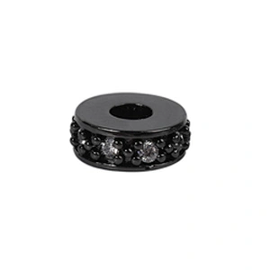 Copper Spacer Jewelry Making Micro Pave Zircon Charms Spacers for Jewelry Making DIY Spacers CZ Beads