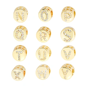 letter charms for jewelry making spacer beads beaded bracelets with letters golden letter beads of spacer charm pave spacer