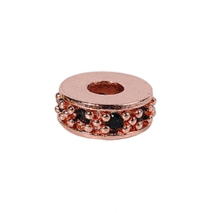 Copper Spacer Jewelry Making Micro Pave Zircon Charms Spacers for Jewelry Making DIY Spacers CZ Beads