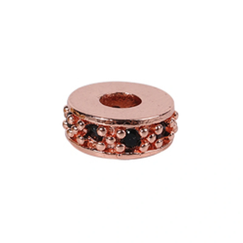 Copper Spacer Jewelry Making Micro Pave Zircon Charms Spacers for Jewelry Making DIY Spacers CZ Beads
