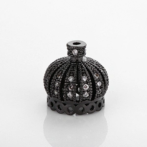CZ Brass Crown Beads Necklace Beads DIY Metal Jewelry Accessories Jewelry Findings & Components Raw Materials For Jewelry Making