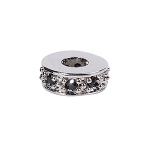 Copper Spacer Jewelry Making Micro Pave Zircon Charms Spacers for Jewelry Making DIY Spacers CZ Beads