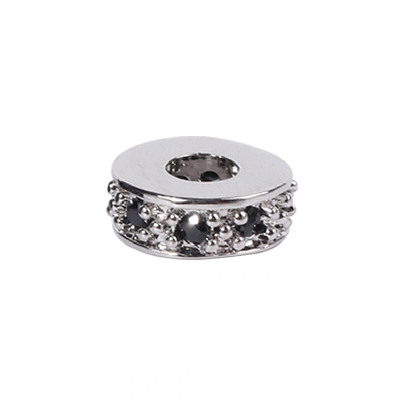 Copper Spacer Jewelry Making Micro Pave Zircon Charms Spacers for Jewelry Making DIY Spacers CZ Beads