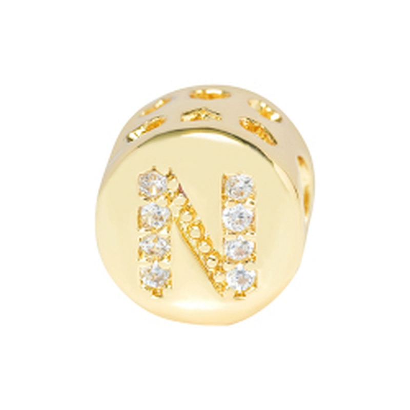 letter charms for jewelry making spacer beads beaded bracelets with letters golden letter beads of spacer charm pave spacer