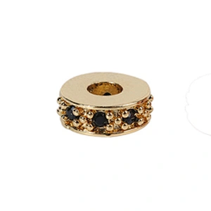 Copper Spacer Jewelry Making Micro Pave Zircon Charms Spacers for Jewelry Making DIY Spacers CZ Beads